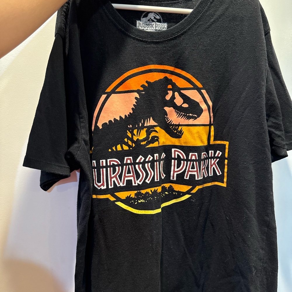 Jurassic Park Black Womens T-Shirt M